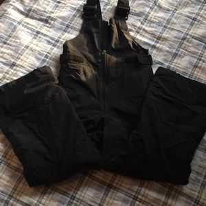Columbia black snow bibs